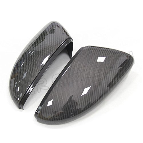 Carbon Fiber Side Mirror Covers for Volkswagen CC 2010-2015 | Full Replacement Mirror Caps | Durable & Stylish Upgrade for VW CC Sedan | Perfect for Car Enthusiasts & Customization Projects