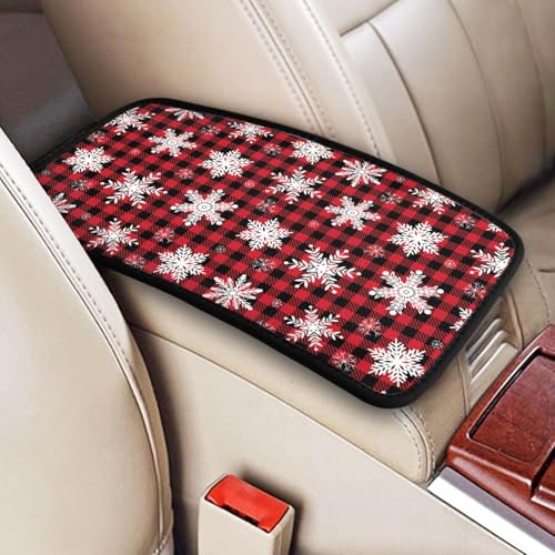 Snowflake Christmas Red Buffalo Plaid