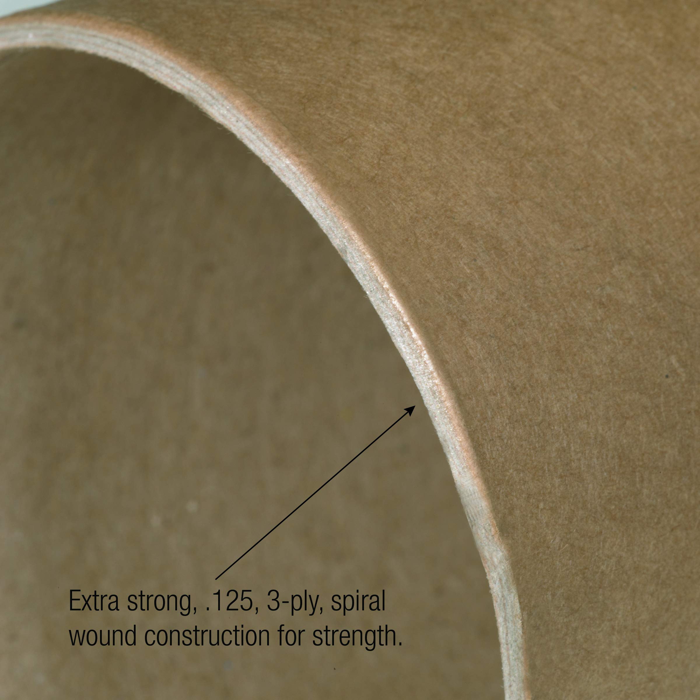 Heavy-Duty Mailing Tubes 4x72 Inches with End Caps - Kraft Brown Shipping Tubes for Posters, Artwork & Documents - 12 Pack Bulk Case (Ideal for Shipping, Storage & Protection)