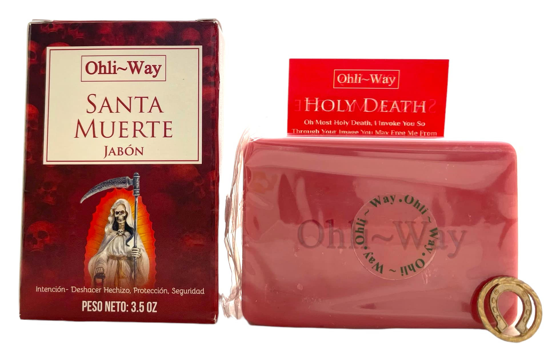 Santa Muerte Handmade Soap - Natural Spiritual Cleansing Soap for Rituals, Altars & Protection | Herbal Bath, Meditation & Home Blessing