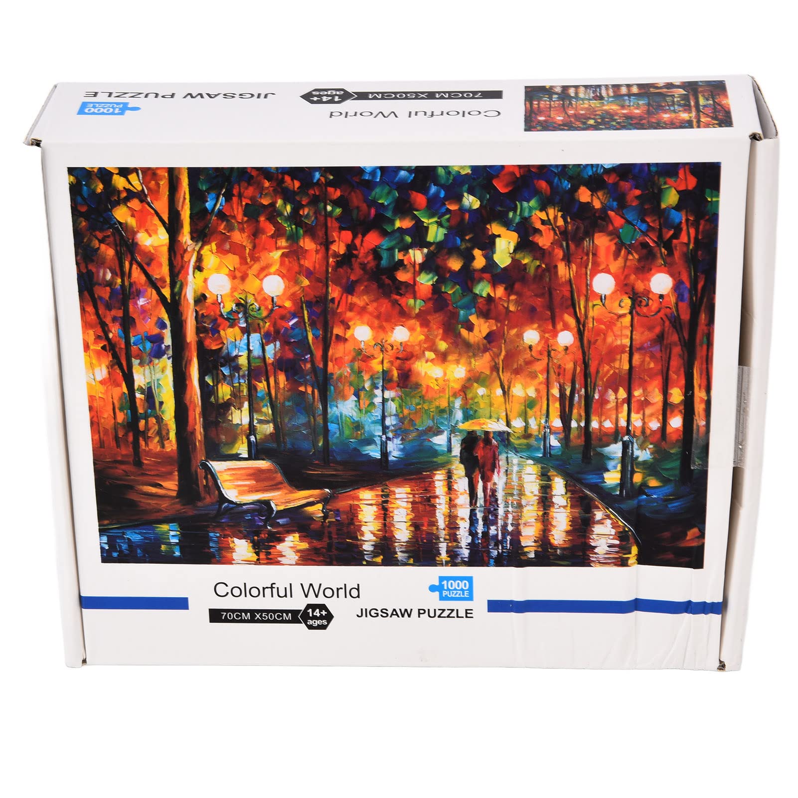 Walking in The Rain Art Puzzle - 500 Piece Family & Friends Jigsaw Puzzle for Adults & Kids - Perfect for Relaxation, Bonding & Home Decor