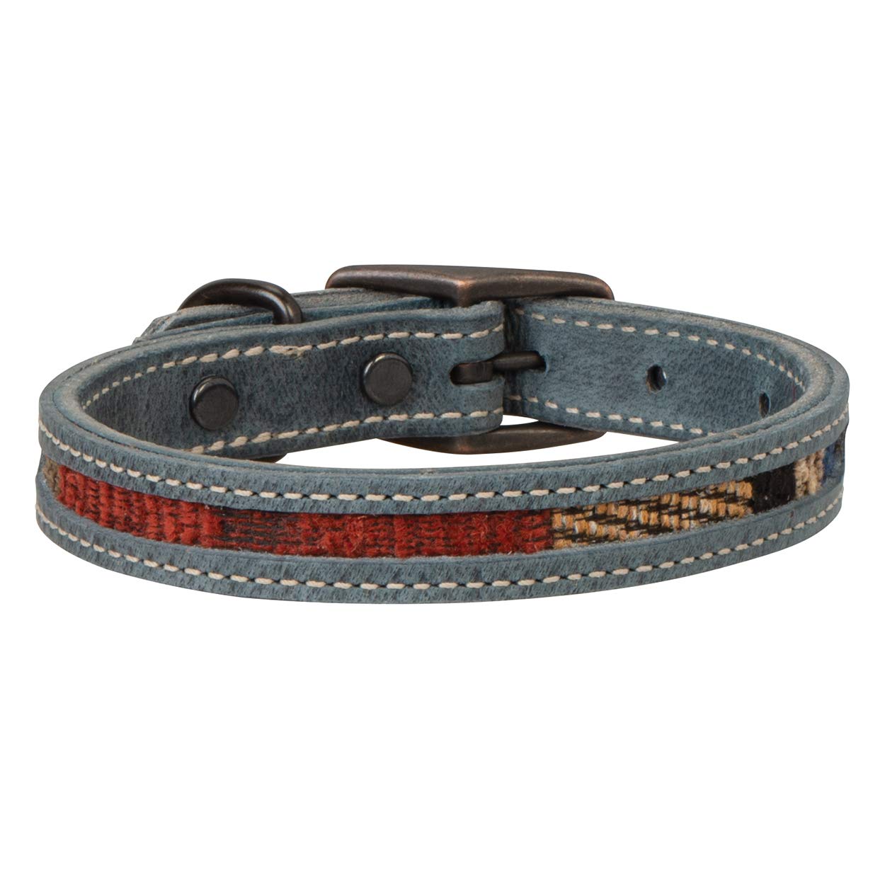 Premium Indigo Sky Dog Collar - Adjustable Nylon Pet Collar with D-Ring for Leash | Comfortable & Durable for Small Medium Large Dogs | Perfect for Walks, Training & Outdoor Adventures