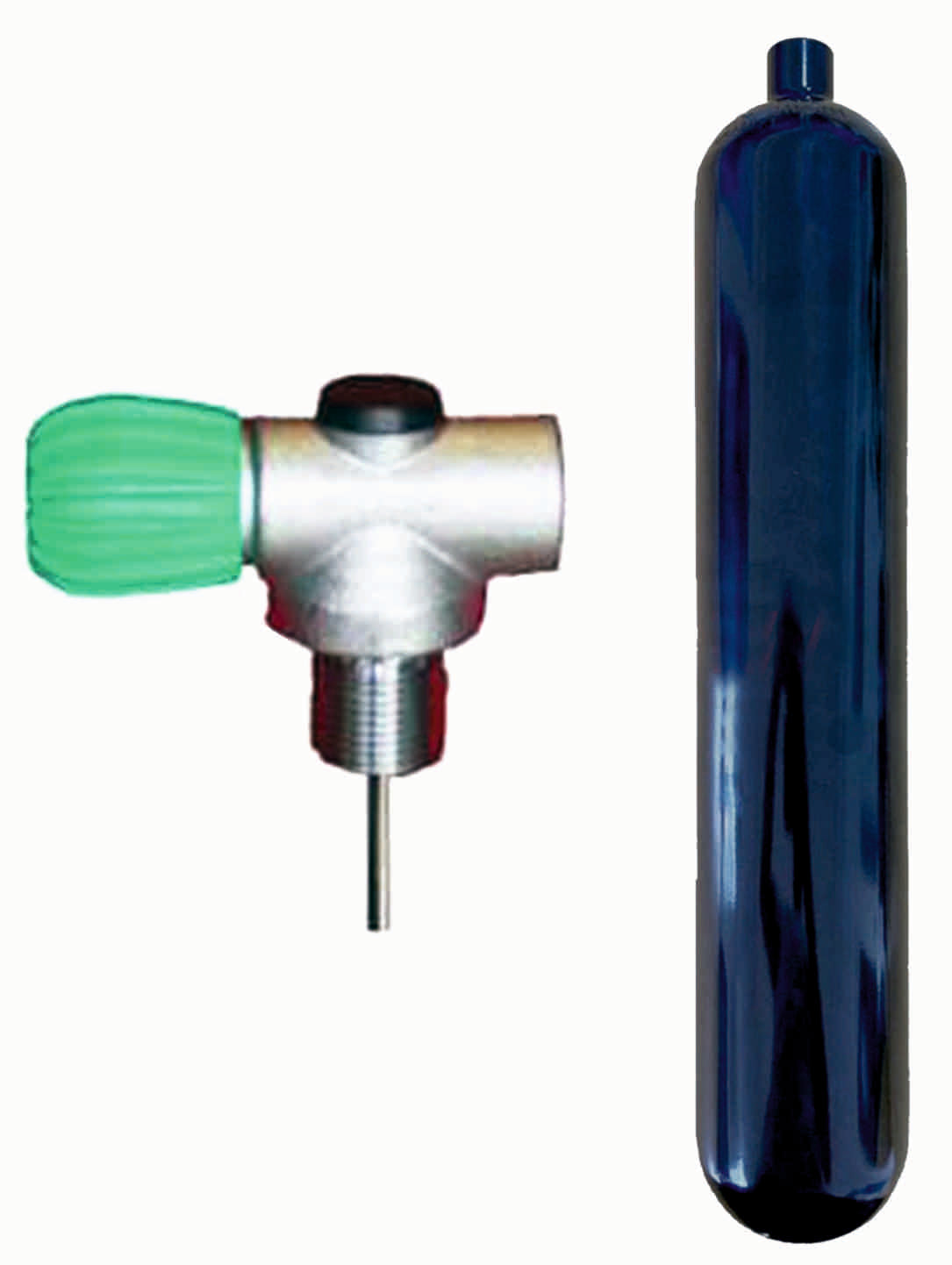 BTS 1.8L 230 Bar Black Steel Scuba Diving Cylinder with Nitrox Rebreather Valve - Perfect for Technical Diving, Cave Exploration & Underwater Photography (Model S16716677)