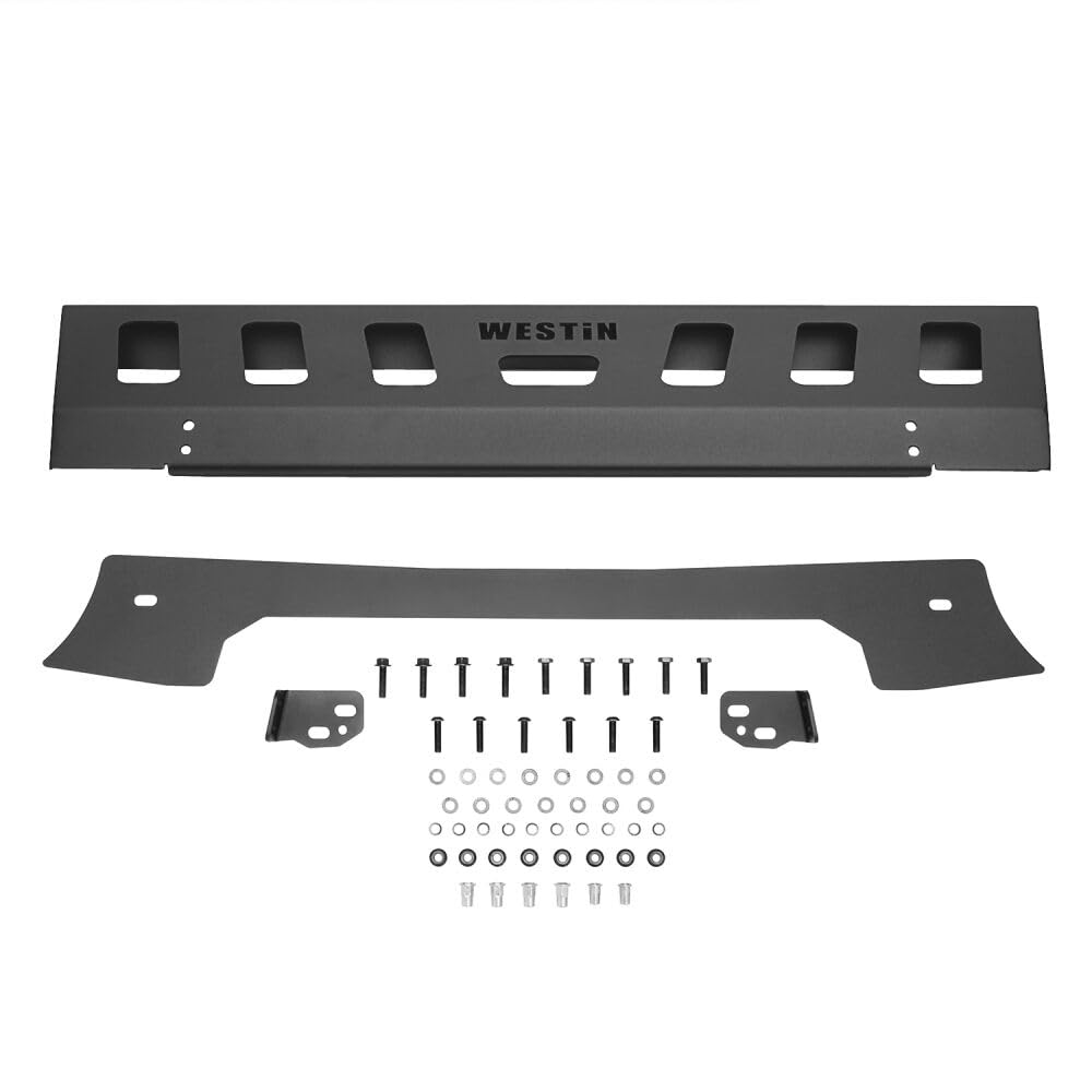 Westin 59-80095 WJ2 Front Bumper Skid Plate Compatible with 2018-2025 Jeep Wrangler JL & 2020-2025 Jeep Gladiator - Heavy Duty Off-Road Protection for Adventure & Trail Riding
