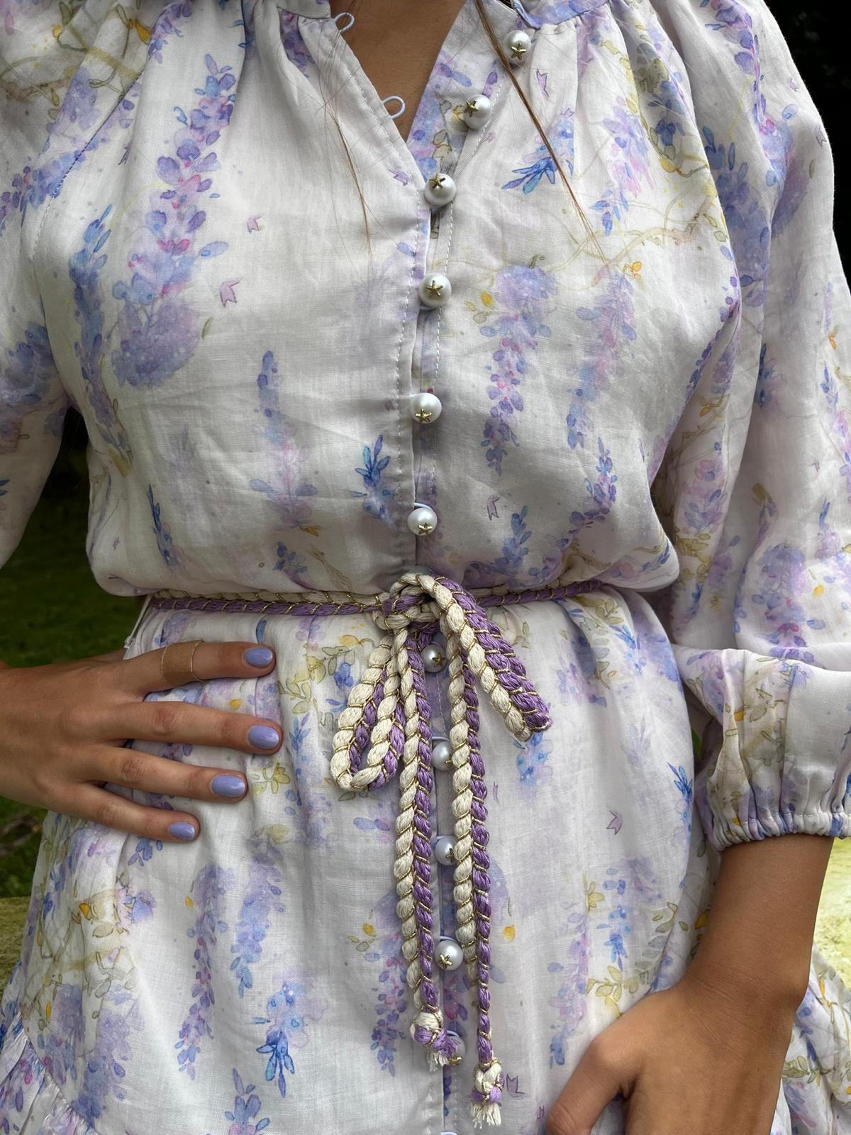 Elegant Lilac Dress for Women - Flowy A-Line Summer Dress with Pockets - Perfect for Weddings, Parties & Casual Outings