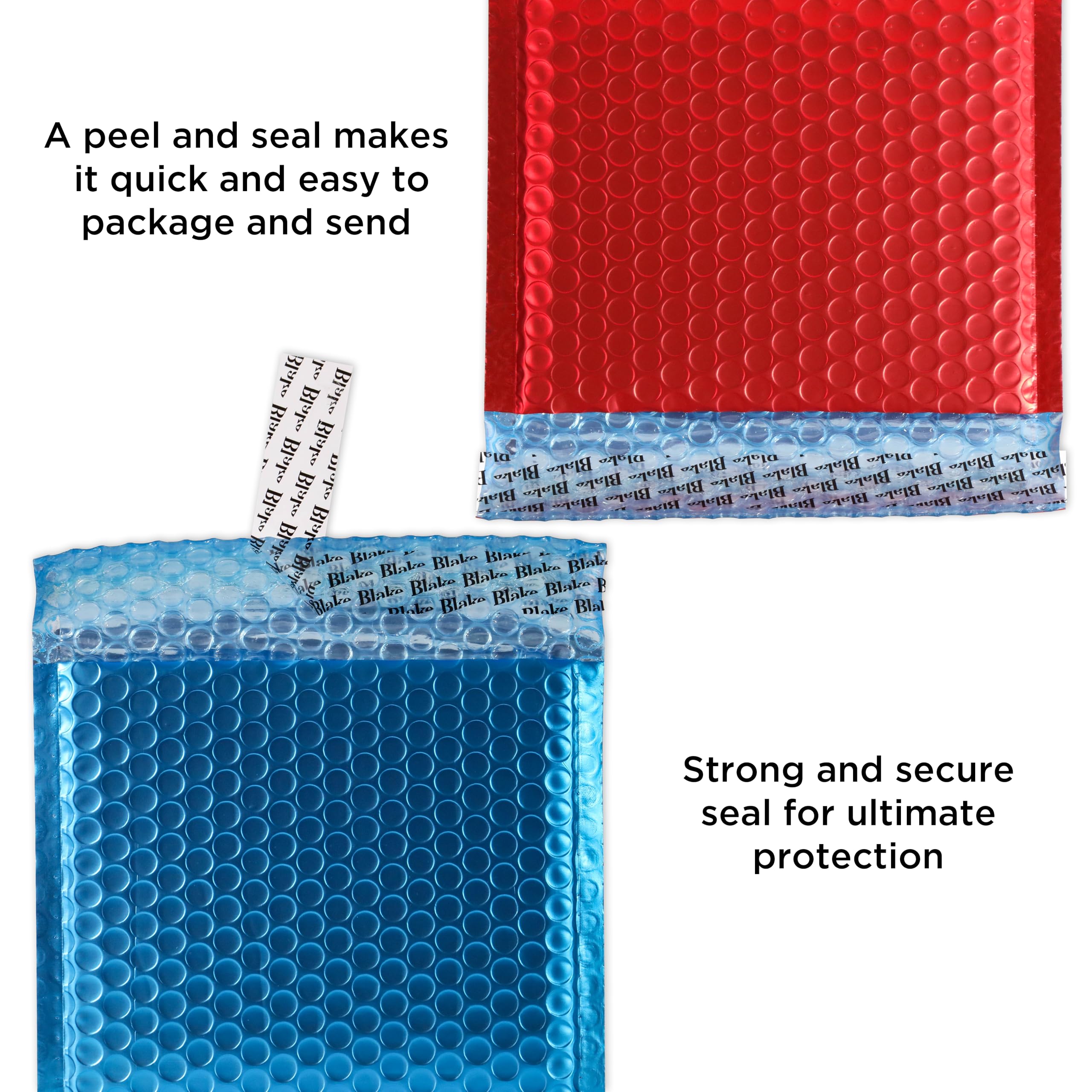 Purely Packaging 6.5 x 6.5 Inch Metallic Holographic Peel & Seal Bubble Mailers - 100 Pack (MBHRA165) | Secure Shipping for CDs, Jewelry & Small Electronics