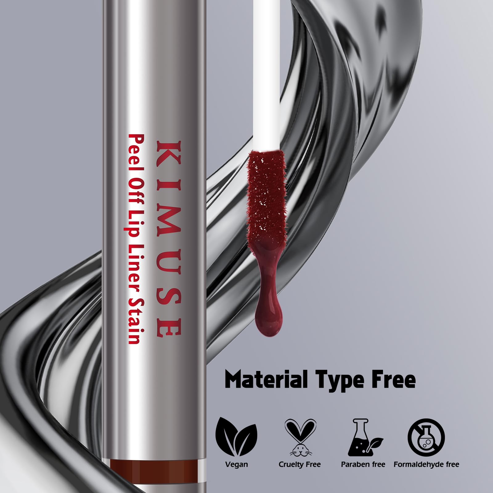 KIMUSE Peel Off Lip Liner Stain - Long Lasting Waterproof Matte Lip Tint | Transfer-Proof Highly Pigmented Lip Stain | Perfect for Parties, Weddings & Everyday Wear