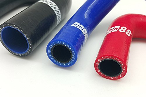 Autobahn88 High Performance Silicone Radiator Coolant Hose Kit for 2001-2006 Acura Honda Integra RSX DC5 K20A Engine - Black with Clamp Set - Perfect for Racing, Daily Driving & Engine Upgrades