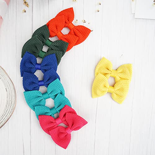 JOYOYO 60Pcs Baby Girls Hair Bows - 2.75 Inch Twill Waffle Fabric Alligator Clips for Toddlers & Kids - Hair Accessories for Pigtails, Bangs & Everyday Styling - Perfect for School, Parties & Photo Shoots
