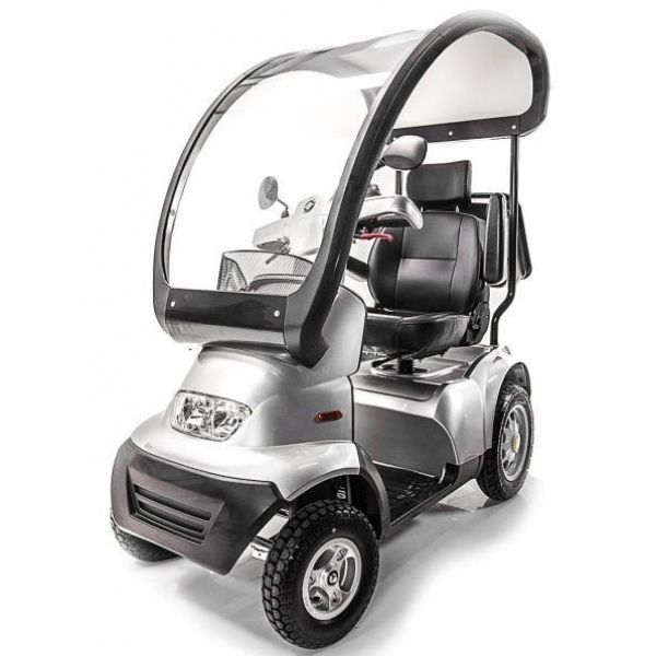 AFIKIM Afiscooter S 4 Wheel Mobility Scooter for Adults - Electric Powered Disability Scooter with Comfortable Seat & Long Battery Life - Perfect for Shopping, Travel & Outdoor Activities