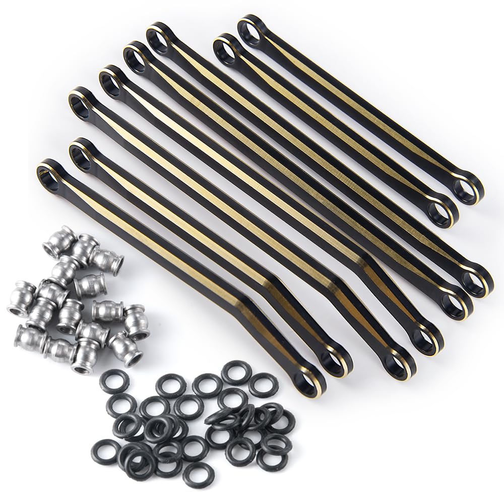 Upgraded High Clearance Aluminum Alloy Chassis Links Set for TRX4M Defender & Bronco 1/18 Scale RC Crawler Cars - Perfect for Off-Road Trail Crawling and Rock Climbing Adventures