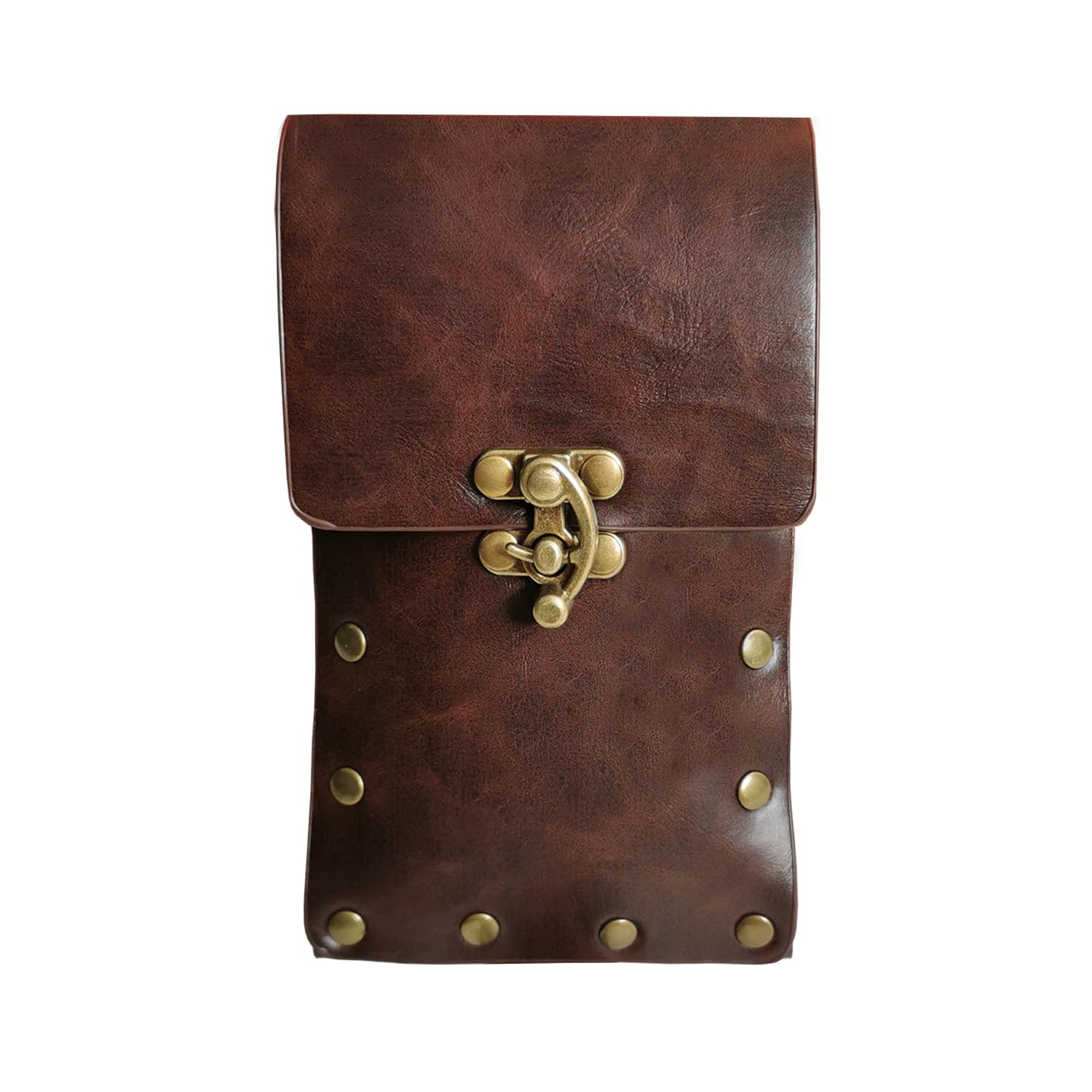 Larswon Renaissance Thigh Bag for Women - Synthetic Leather Leg Harness Belt Bag, Dark Coffee Fanny Pack | Perfect for Festivals, Raves & Everyday Wear