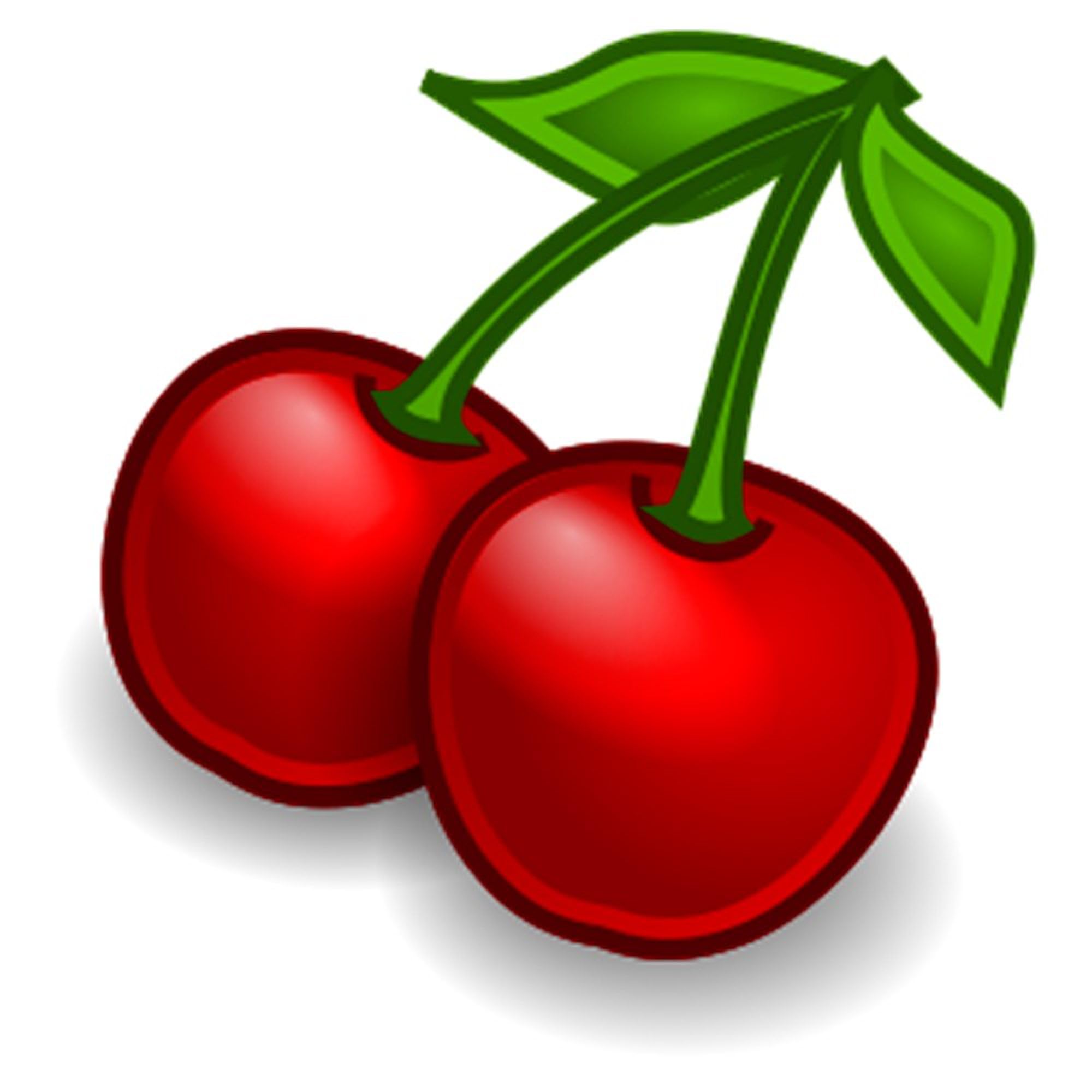 Two Cherries Square Bumper Sticker - Waterproof Vinyl Car Decal for Windows, Laptops & DIY Crafts - Fun Cherry-Themed Decoration for Vehicles, Notebooks & Home Decor