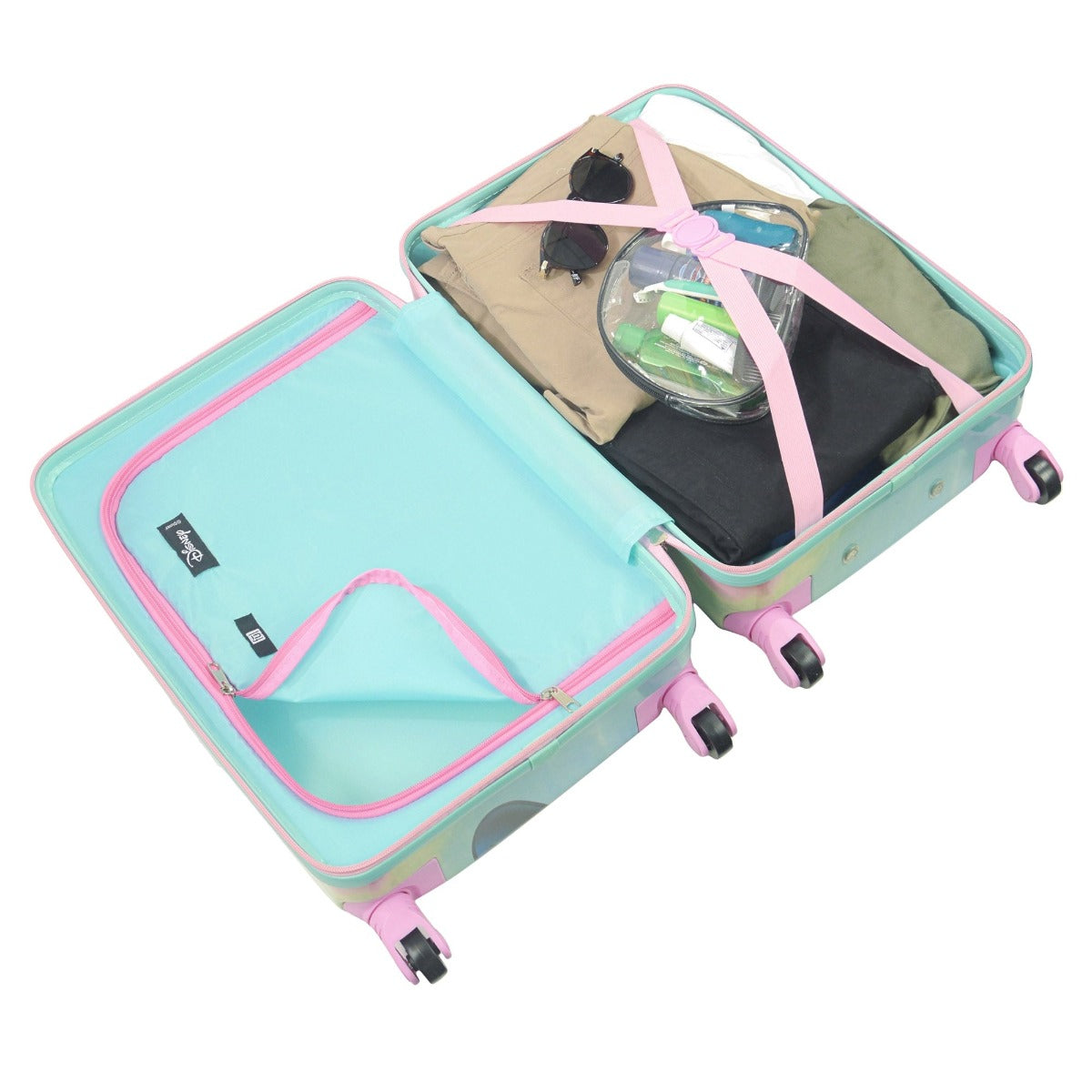 Disney Minnie Mouse Kids 21 Inch Carry On Spinner Luggage - Lightweight Rolling Suitcase for Travel, School Trips & Sleepovers