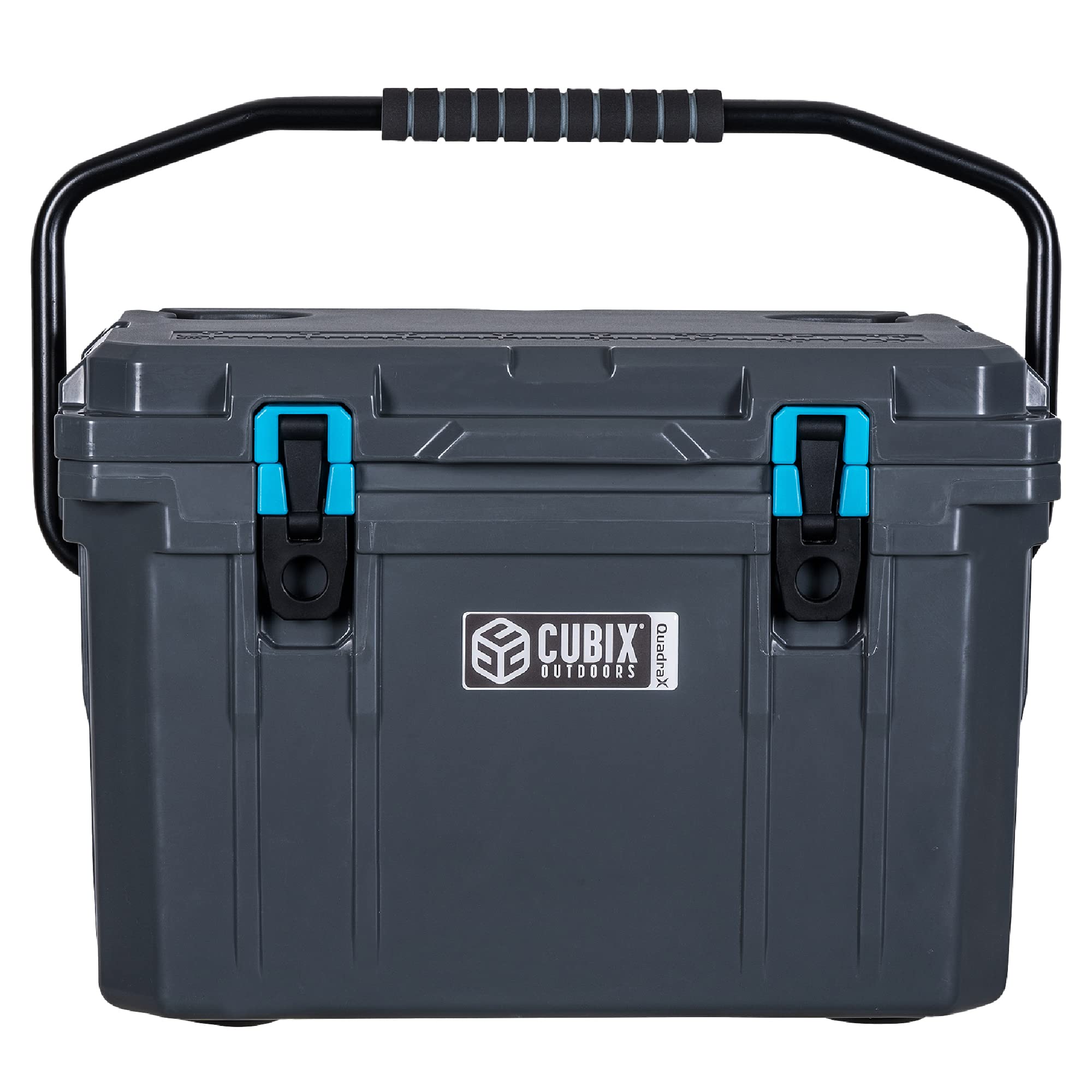 QuadraX 20QT Rotomolded Portable Hard Cooler for Camping, Fishing, Beach, Picnics & Outdoor Adventures | Heavy Duty Insulated Ice Chest with 5-Day Cold Retention | Perfect for Tailgating, Boating & Road Trips