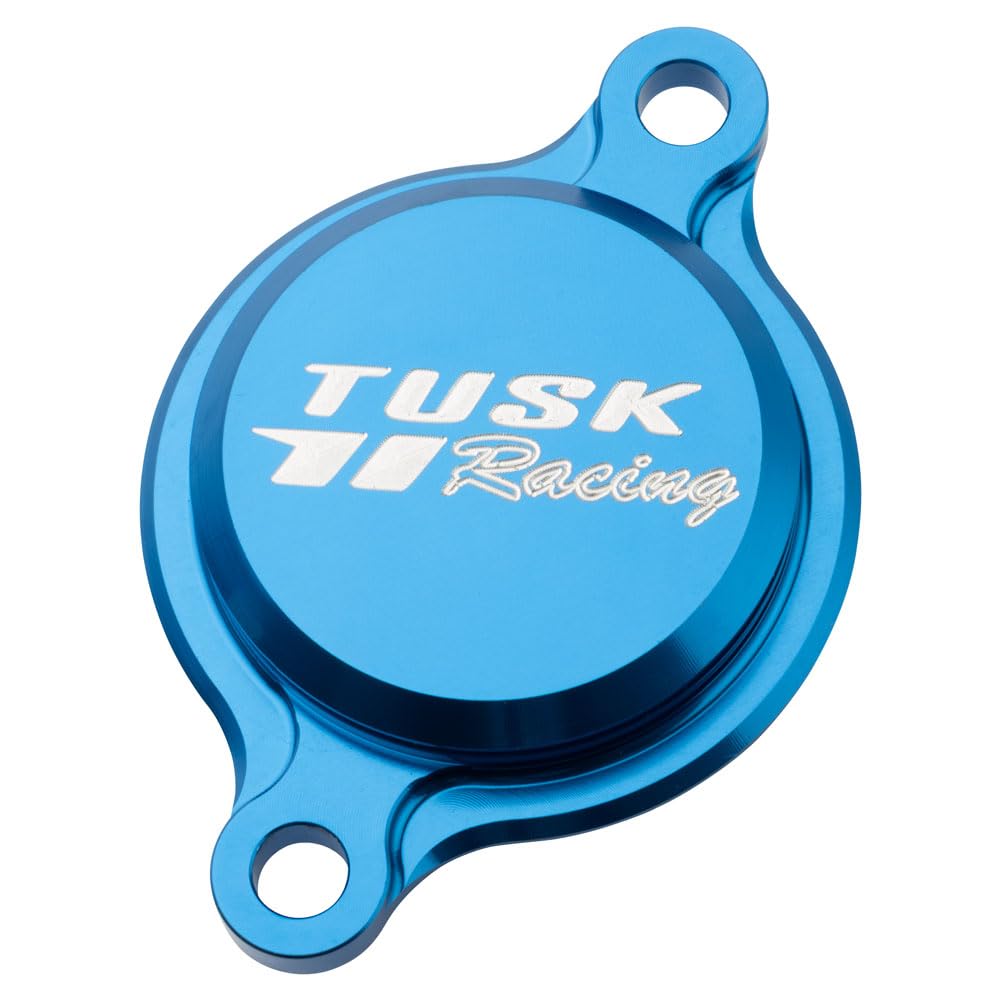 TUSK Aluminum Oil Filter Cover Blue for Yamaha WR450F 2016-2021 | High-Performance Motorcycle Engine Protection | Perfect for Off-Road, Trail Riding & Dirt Bike Adventures