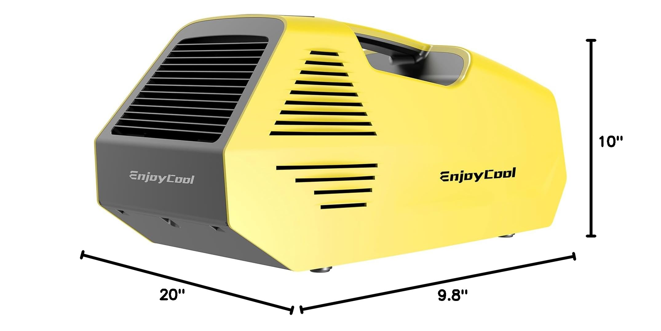 2380 BTU Portable Air Conditioner - Compact Personal Cooler with Fast Cooling, Fan & Sleep Modes - Perfect for RV, Van Life, Camping, Outdoor Adventures, Home Office & Small Spaces - Stay Cool in Hot Weather - Lightweight & Energy Efficient - Great for Bedrooms, Dorms, Garages & Summer Travel (Yellow)
