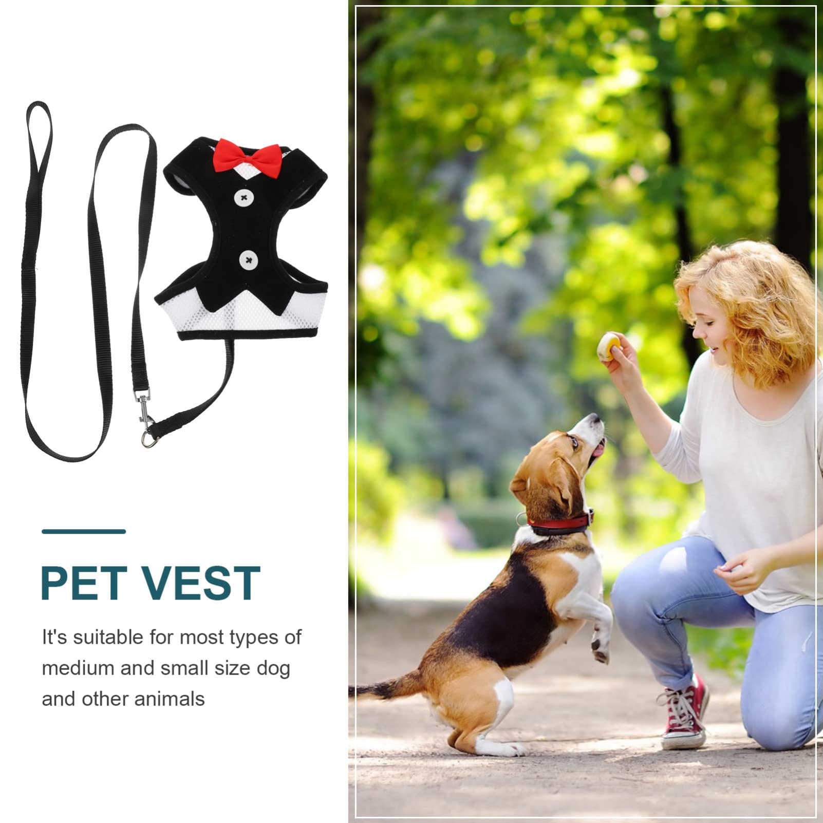 Adjustable Dog Harness for Small Dogs - Soft Puppy Chest Strap with Drawstring Belt - Pet Walking Vest for Cats & Turtles - Comfortable No-Pull Pet Accessories for Daily Walks & Outdoor Adventures