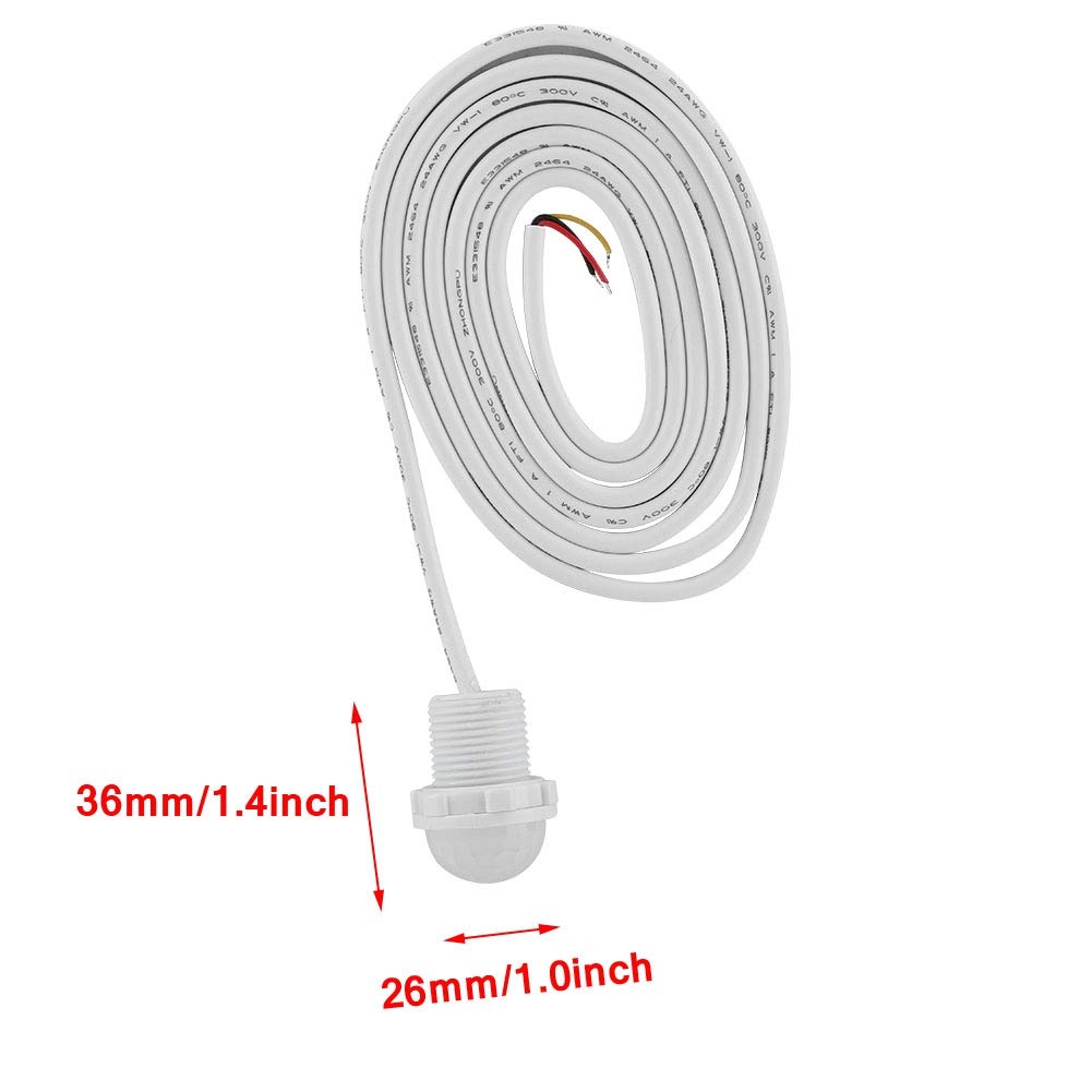 DC5-24V Motion Sensor Switch, Infrared Occupancy Sensor with Human Body Detection for Corridors, Bathrooms & Closets - Energy Saving Automatic Light Control for Home & Office