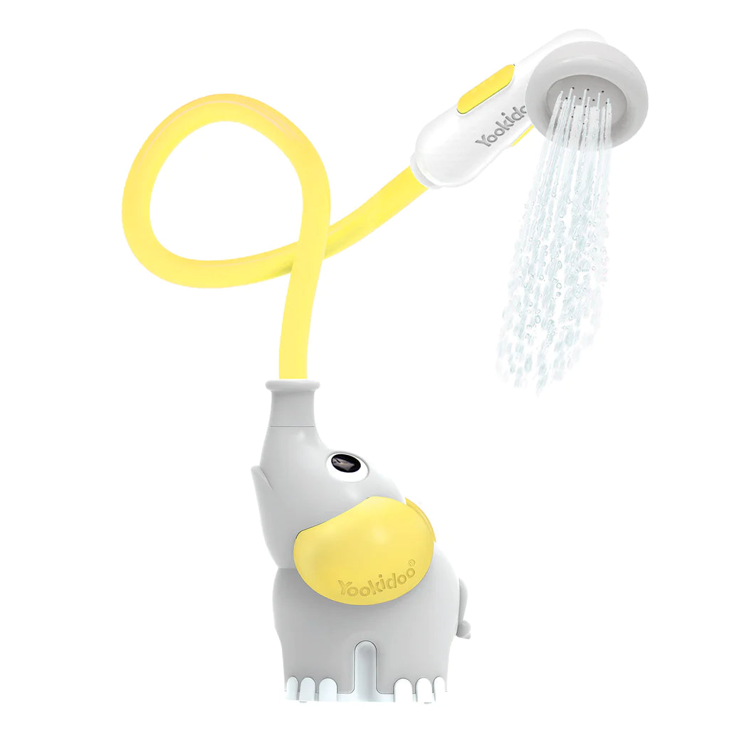 Yellow Elephant Baby Bath Shower Toy - Fun & Safe Bath Time Companion for Toddlers & Infants - Perfect for Sensory Play and Water Learning Activities