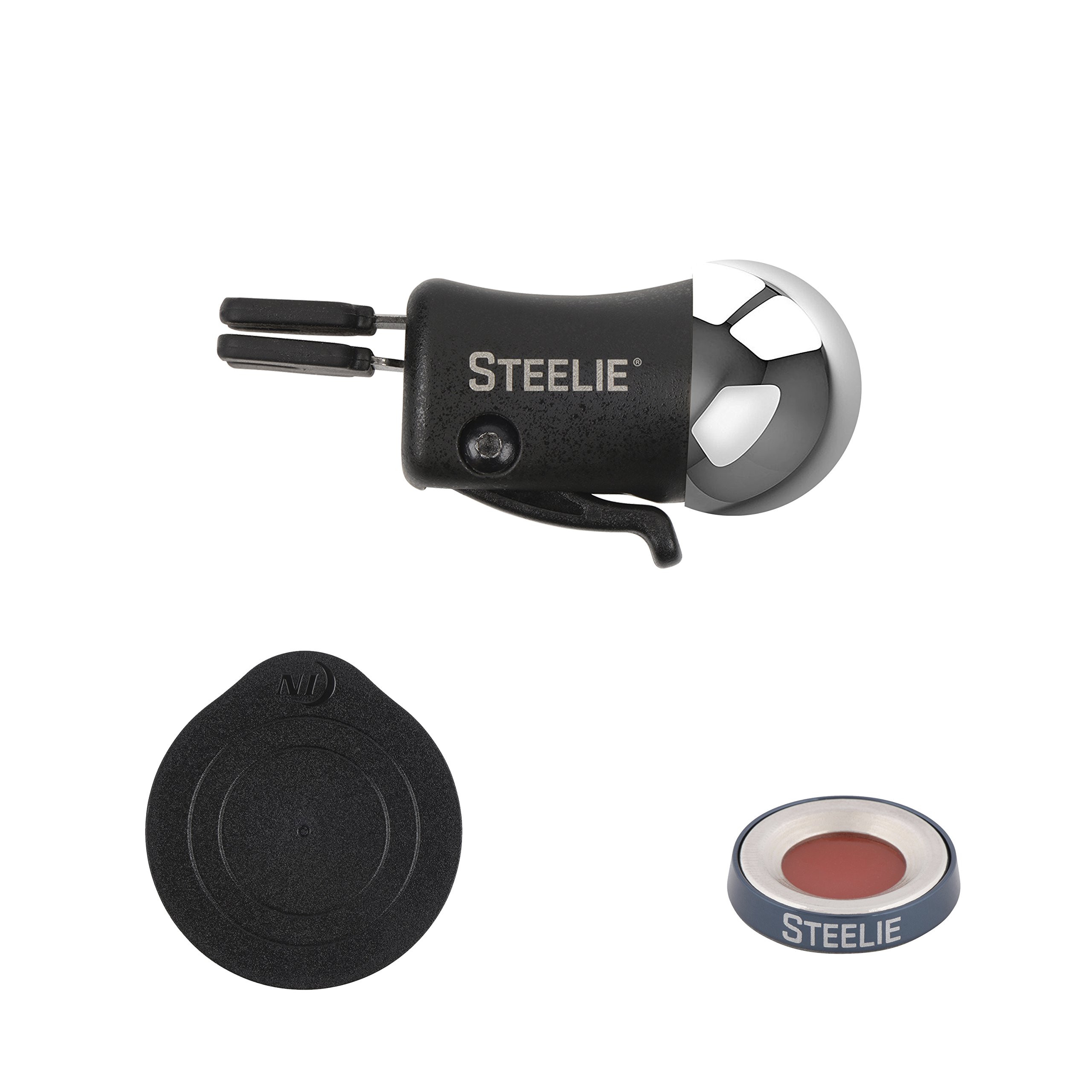 Nite Ize Steelie Vent Mount Kit Plus - Magnetic Car Phone Holder for iPhone & Android, 2X Stronger Grip, Reusable Magnet Adapter - Perfect for Hands-Free Driving & GPS Navigation