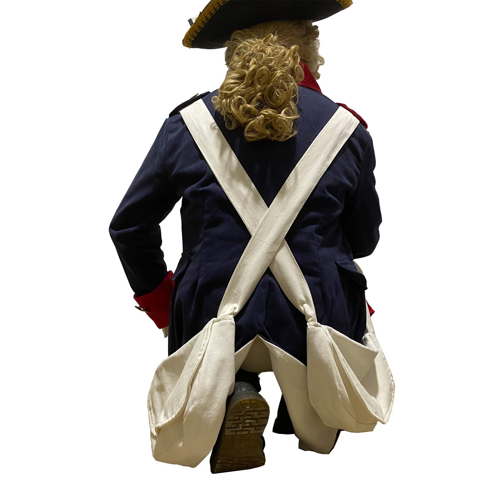 Ucosbros Revolutionary War Uniform - Continental Army Historical Costume for Men, Halloween & Reenactment - Authentic 18th Century Military Outfit