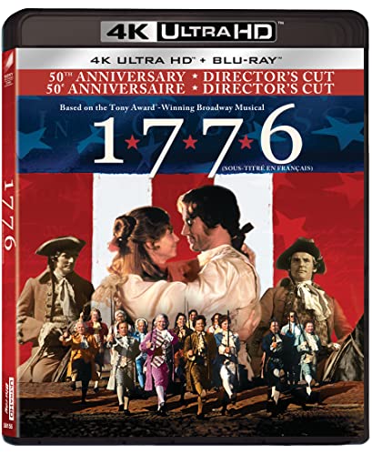1776 Blu-ray with French Subtitles – Classic Musical Film for History Enthusiasts & Movie Collectors