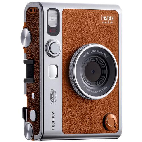 FUJIFILM INSTAX MINI EVO Hybrid Instant Camera - Brown | Instant Digital & Print Camera for Travel, Parties & Memories | Perfect Gift for Photographers & Teens