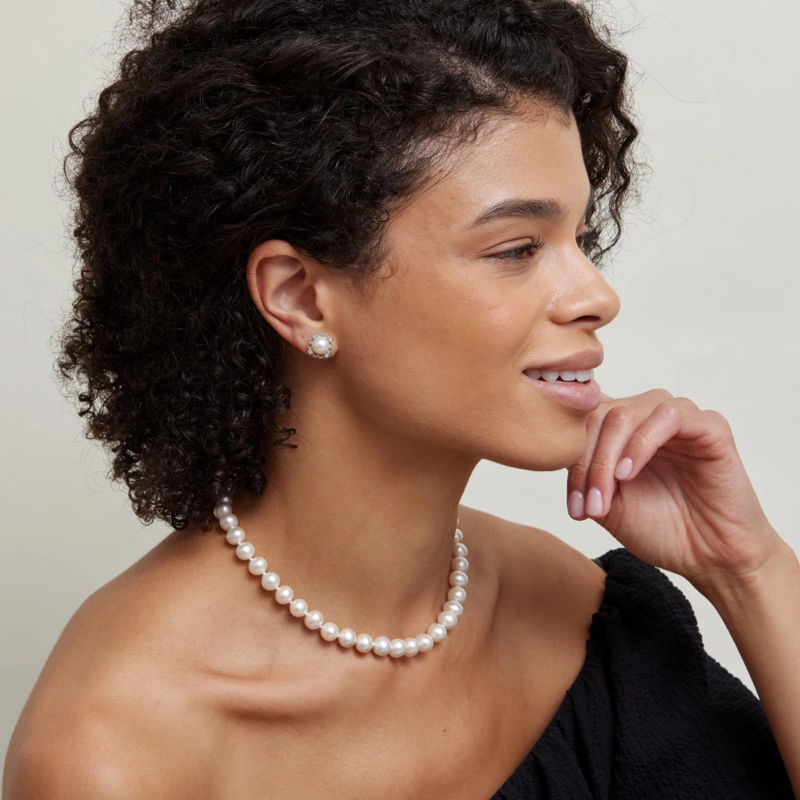AAA+ Freshwater Pearl Necklace for Women - 14K Gold Plated | Elegant Gift