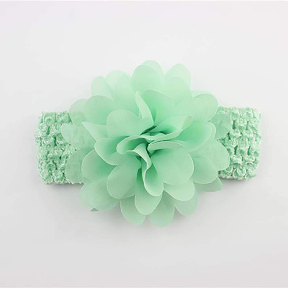 Soft Chiffon Flower Headbands for Baby Girls - Lace Hair Accessories for Newborns & Toddlers - Perfect for Photos, Parties & Everyday Wear