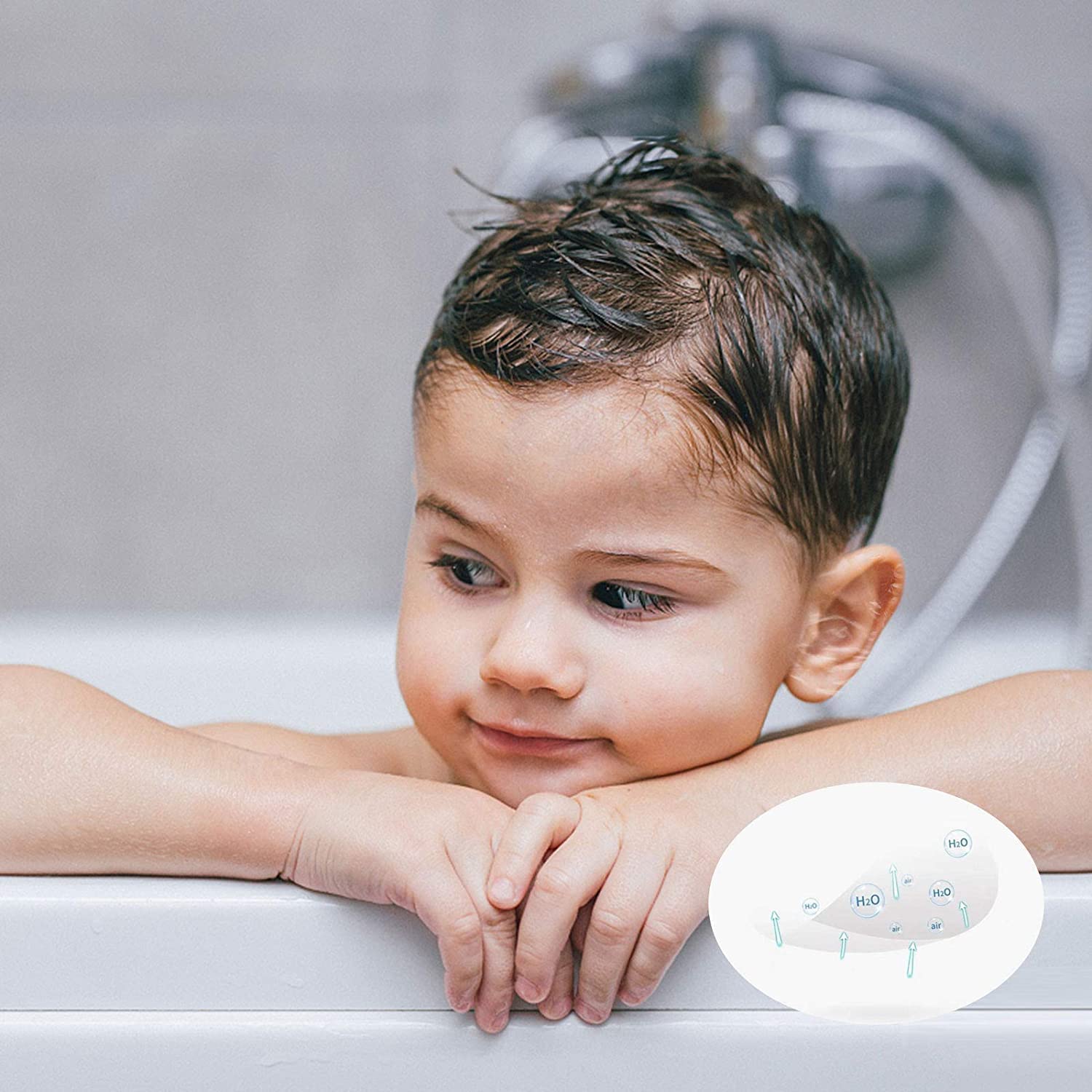 WEMOL 20 PCS Waterproof Ear Stickers for Newborn Baby & Kids | Disposable Ear Covers for Shower, Swimming, Surfing, Snorkeling & Water Sports | Protect Ears from Water During Bath Time & Outdoor Activities