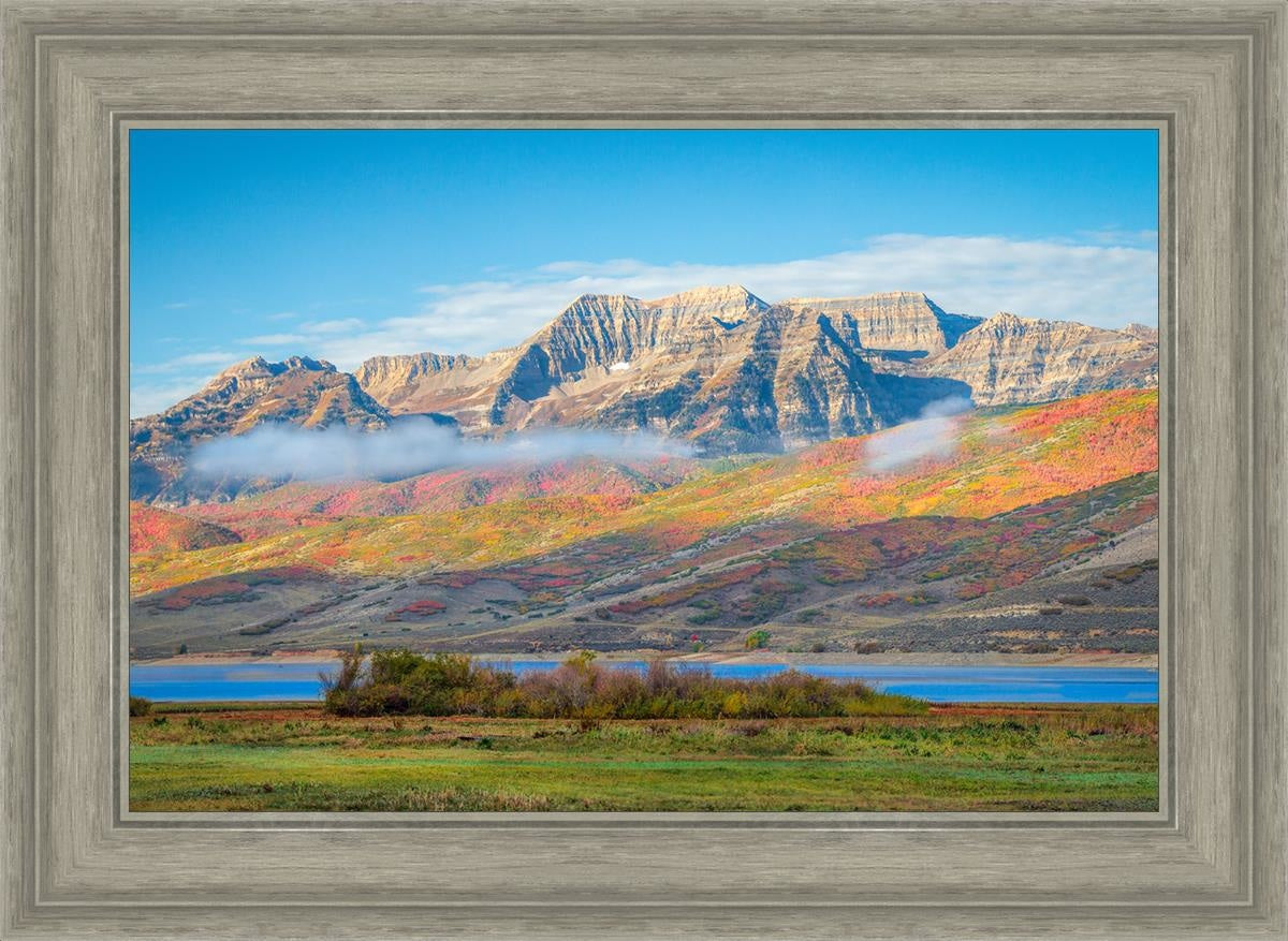 Autumn Splendor Over Timpanogos - Stunning Fall Landscape Photography Print for Home & Office Wall Decor | Perfect for Living Rooms, Bedrooms & Gifts