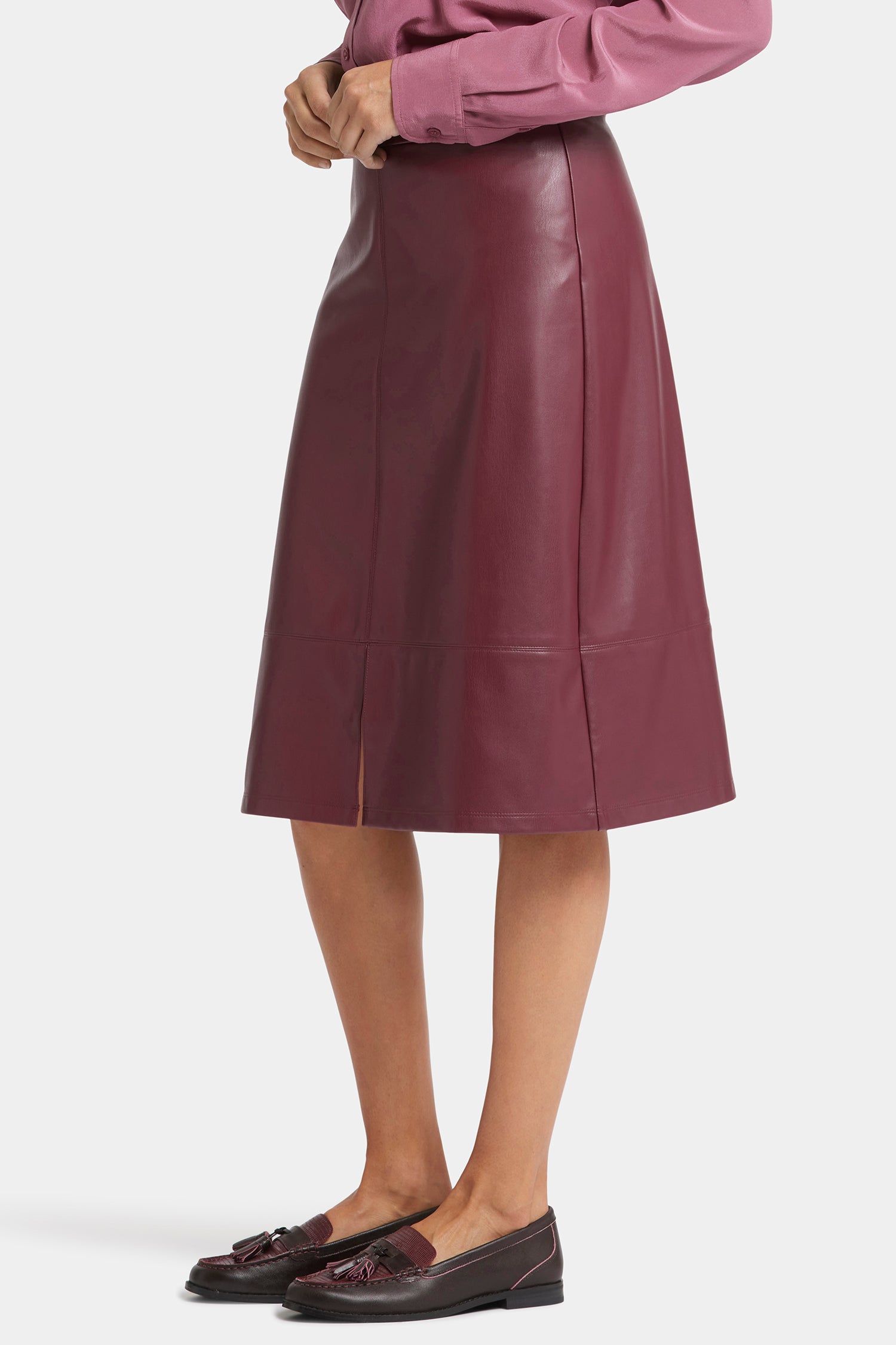 Stylish Faux Leather A-Line Skirt for Women - Trendy High Waist Mini Skirt for Party, Club & Night Out - Perfect for Casual, Office & Date Night