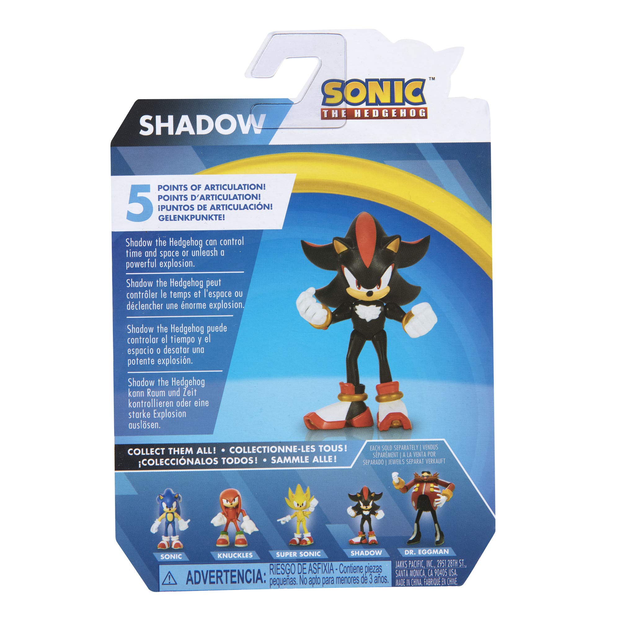 Sonic The Hedgehog 2.5 Inch Shadow Action Figure - Collectible Toy for Kids & Fans - Perfect for Display, Play & Gift Giving