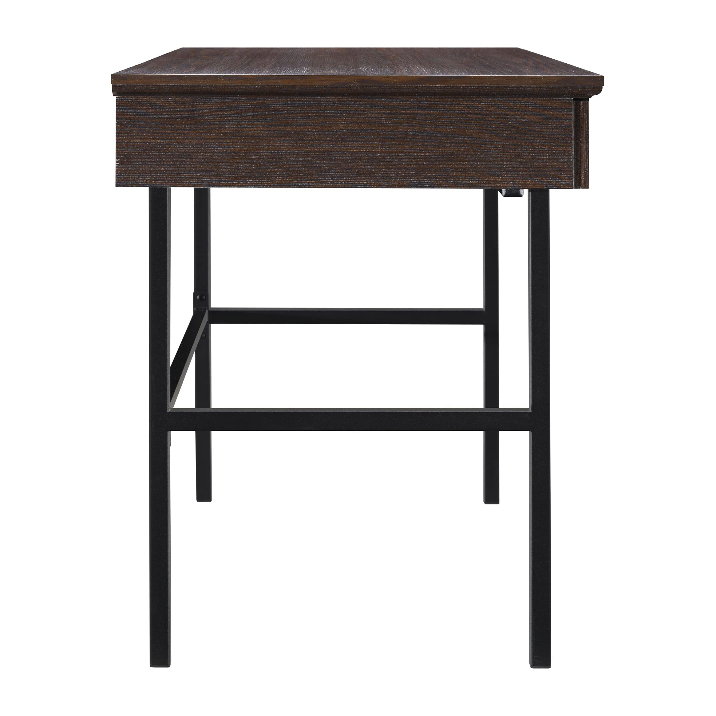 OSP Jefferson Writing Desk with Lockdowel Fastening System - Espresso Finish Home Office Desk for Study, Work & Remote Learning