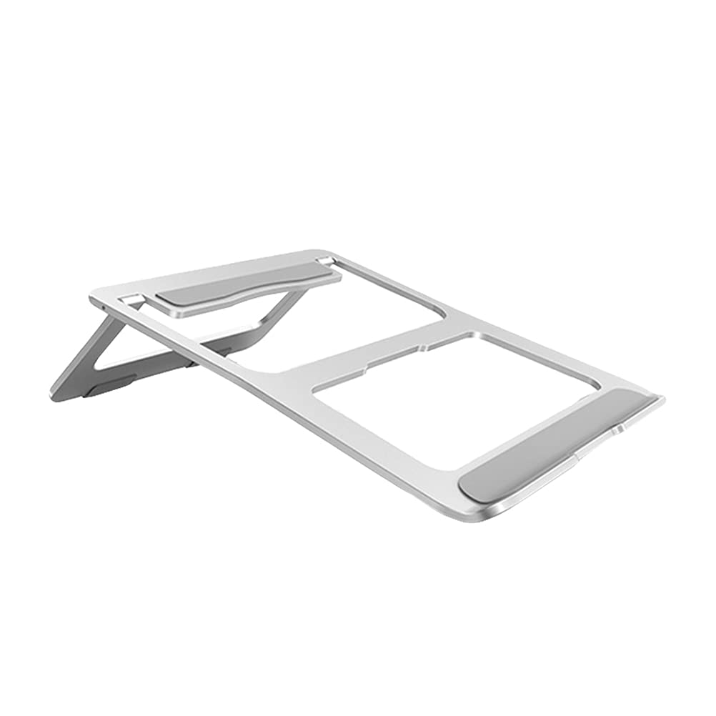 DOITOOL Foldable Aluminum Alloy Laptop Stand - Anti-Slip, Hollowed Design for Enhanced Airflow, Perfect for Home, Office, and Travel Use