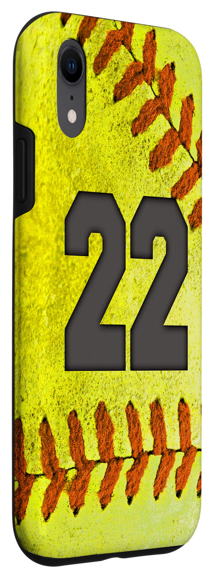 iPhone XR Softball Fan Jersey No. 22 Phone Case - Perfect Gift for Softball Lovers - Durable Protection for Games & Daily Use
