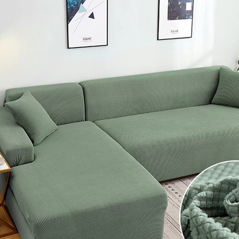 Stretch Anti-Slip Sofa Slipcover - XL 4-Seater Furniture Protector for Sectional, Loveseat & Recliner (Fits 90-118in Couches) | Perfect for Pet Owners, Kids & Home Decor Refresh