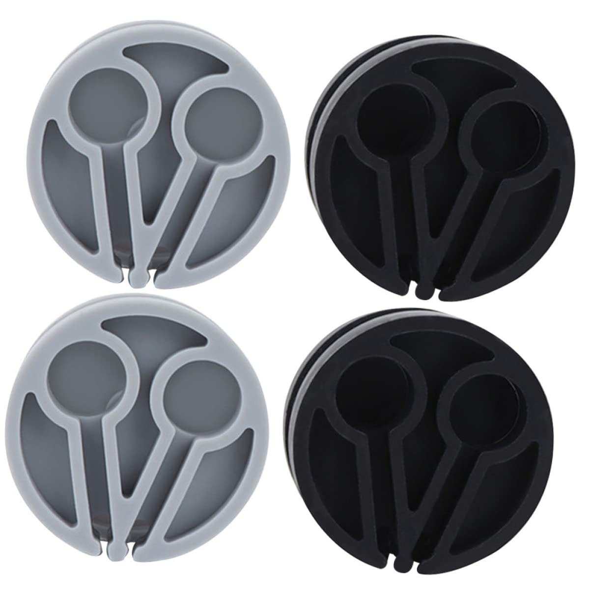 Mikikit Silicone Earphone Organizer - Portable Earbuds Storage Case with Cable Winder, Ear Plug Holder for AirPods, Wireless Headphones | Travel, Gym, Office Use