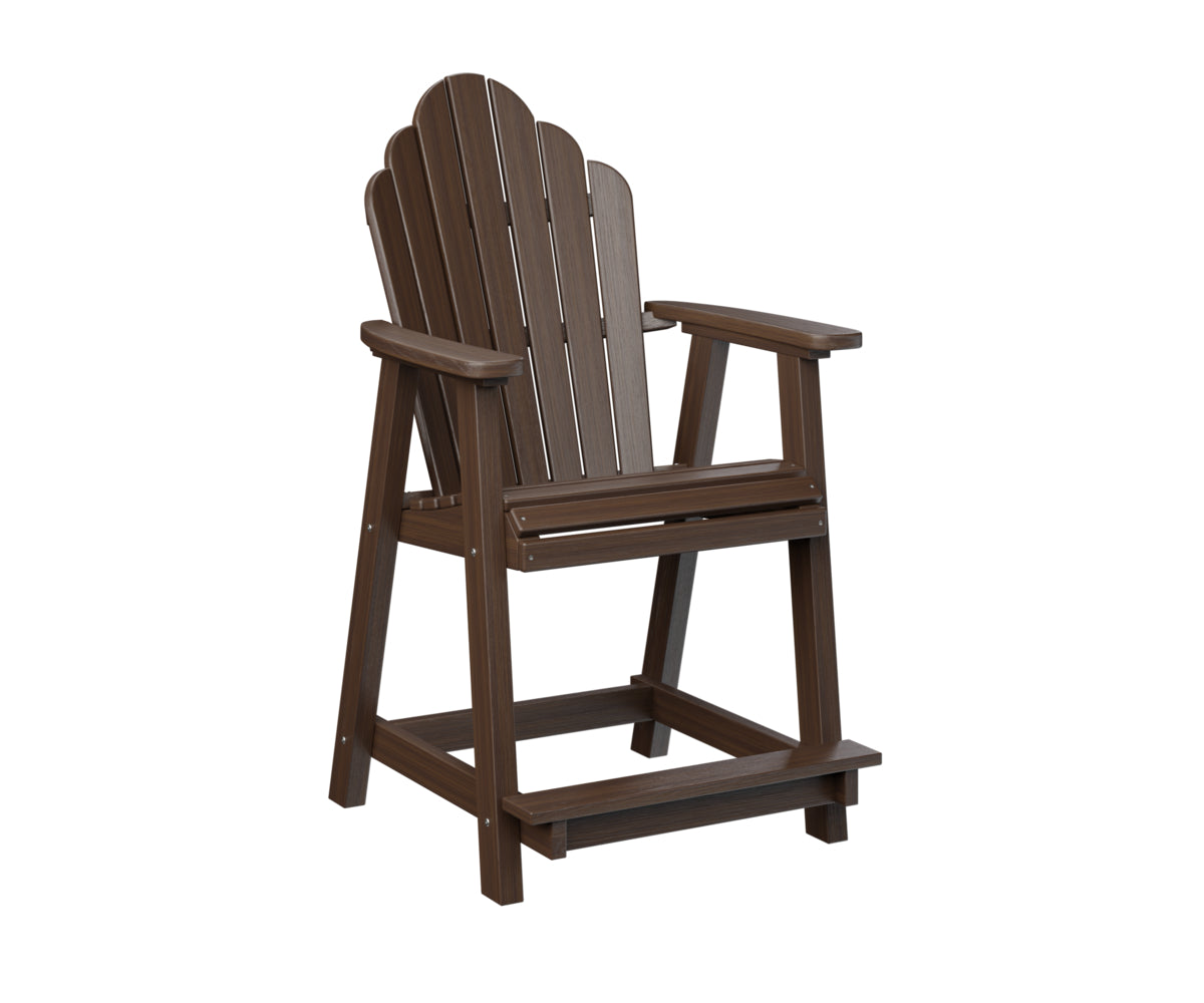 Berlin Gardens Cozi Back Counter Chair - Stylish & Comfortable Bar Stool for Kitchen Island, Breakfast Nook & Home Bar - Perfect for Indoor Dining & Entertaining