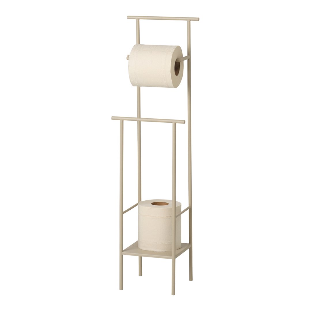 Dora Toilet Paper Holder - Bathroom Tissue Dispenser with Sturdy Metal Base for Home, Office, or RV Use - Space-Saving and Stylish Organization Solution