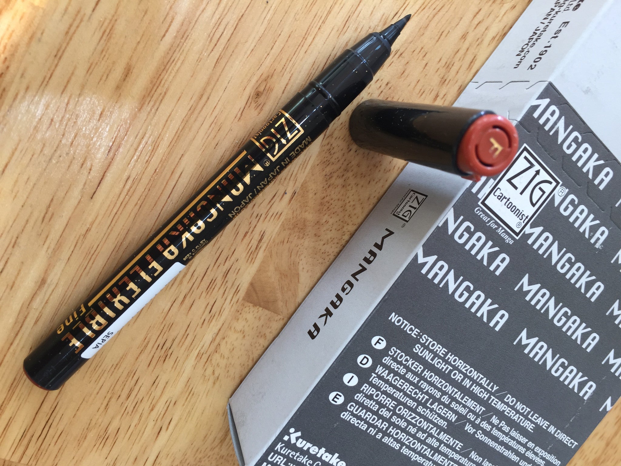 Kuretake Mangaka Flexible Brush Pens - Professional Manga & Calligraphy Drawing Pens for Artists - Perfect for Sketching, Inking, and Comic Illustration