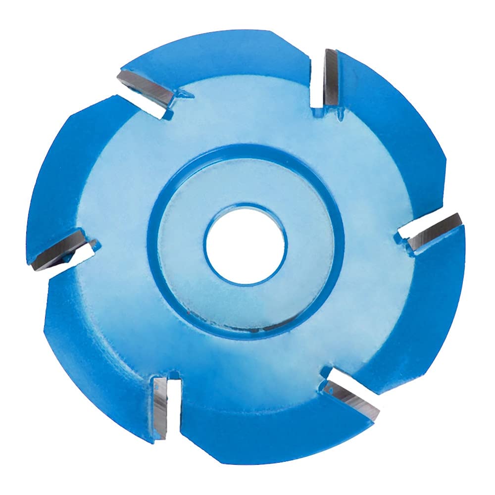 5 Colors 6-Tooth Milling Cutter Woodworking Tool - Wood Carving Disc for 16mm Angle Grinder, Tea Tray Making & DIY Projects (Gold/Black/Blue/Red/Silver) - Perfect for Wood Crafts, Furniture Repair & Artistic Carving