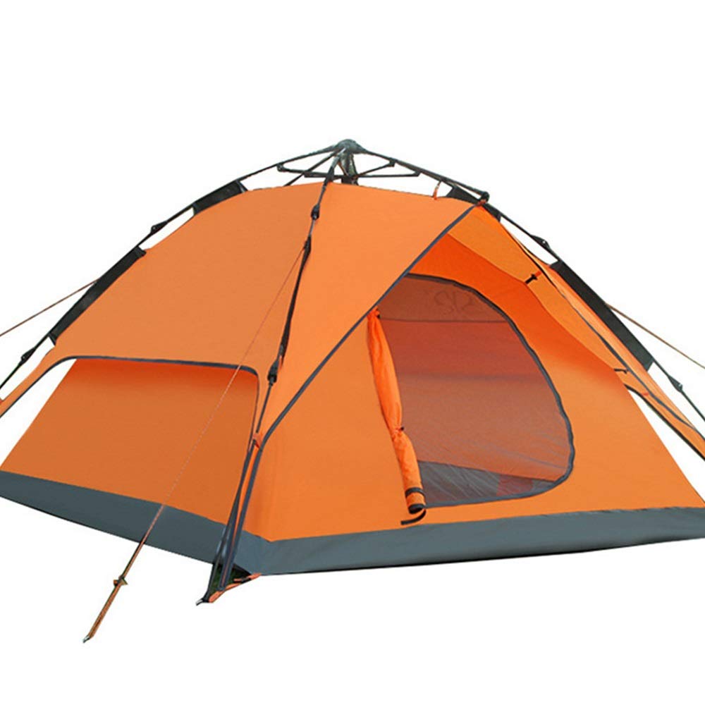 Outdoor Camping Tent - Lightweight & Waterproof for Hiking, Fishing, Picnics, Backyard Camping (Orange, One Size) - Perfect for Family Adventures & Weekend Getaways