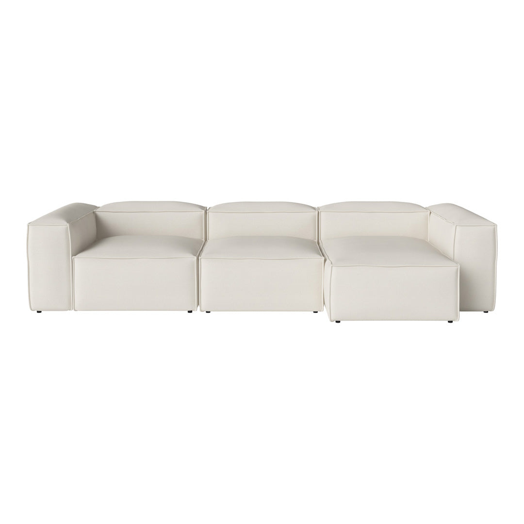 Cosima 3-Seater Sofa with Chaise Lounge - Modern L-Shaped Sectional Couch for Living Room, Apartment & Small Spaces - Soft Fabric Upholstery & Sturdy Frame - Perfect for Relaxing, Entertaining & Family Movie Nights