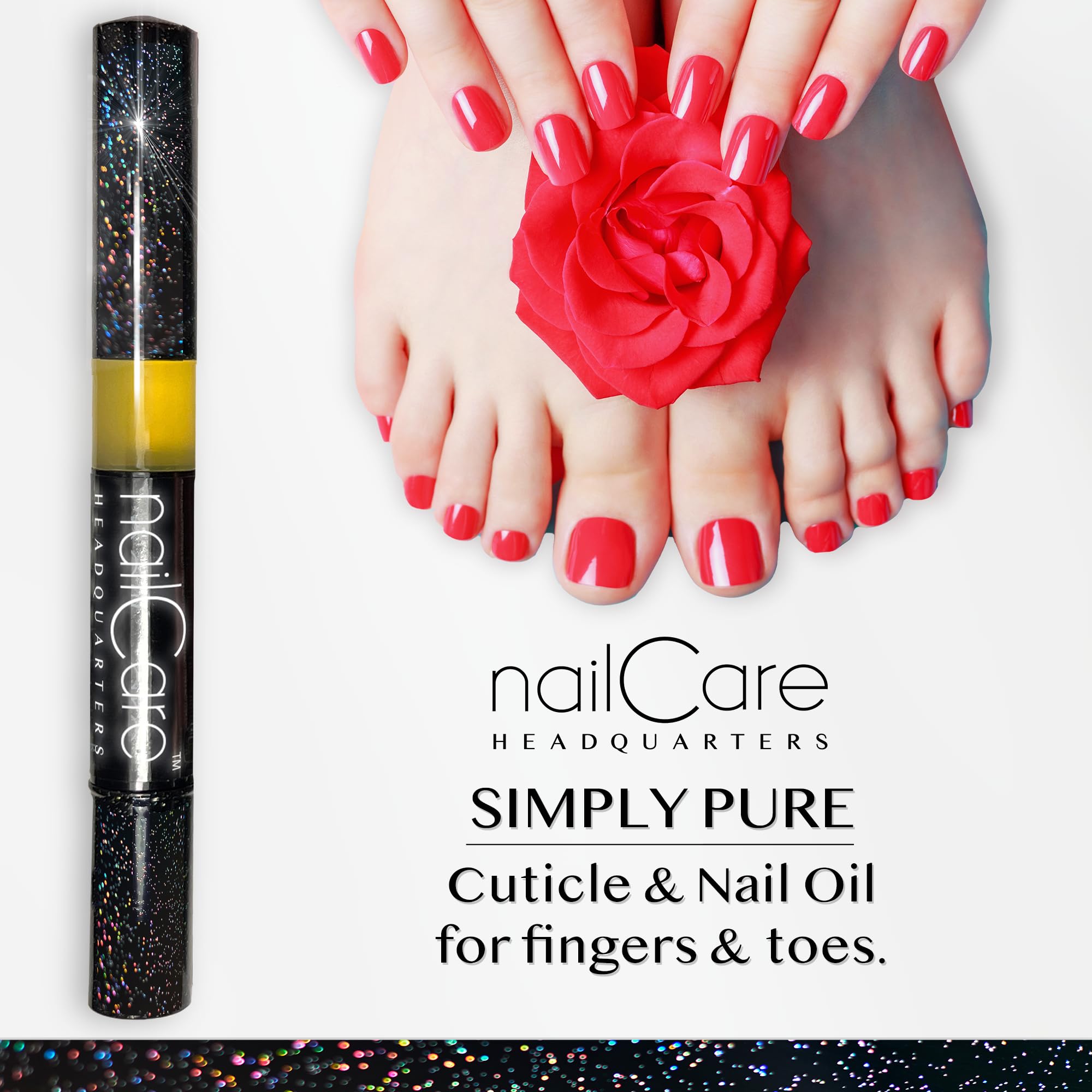 Bliss Kiss Cuticle Oil Pen - Jojoba Nail Strengthener & Growth Serum for Damaged Nails & Hangnails | Natural Fragrance Nail Care Treatment | Perfect for Home, Salon & Travel Use