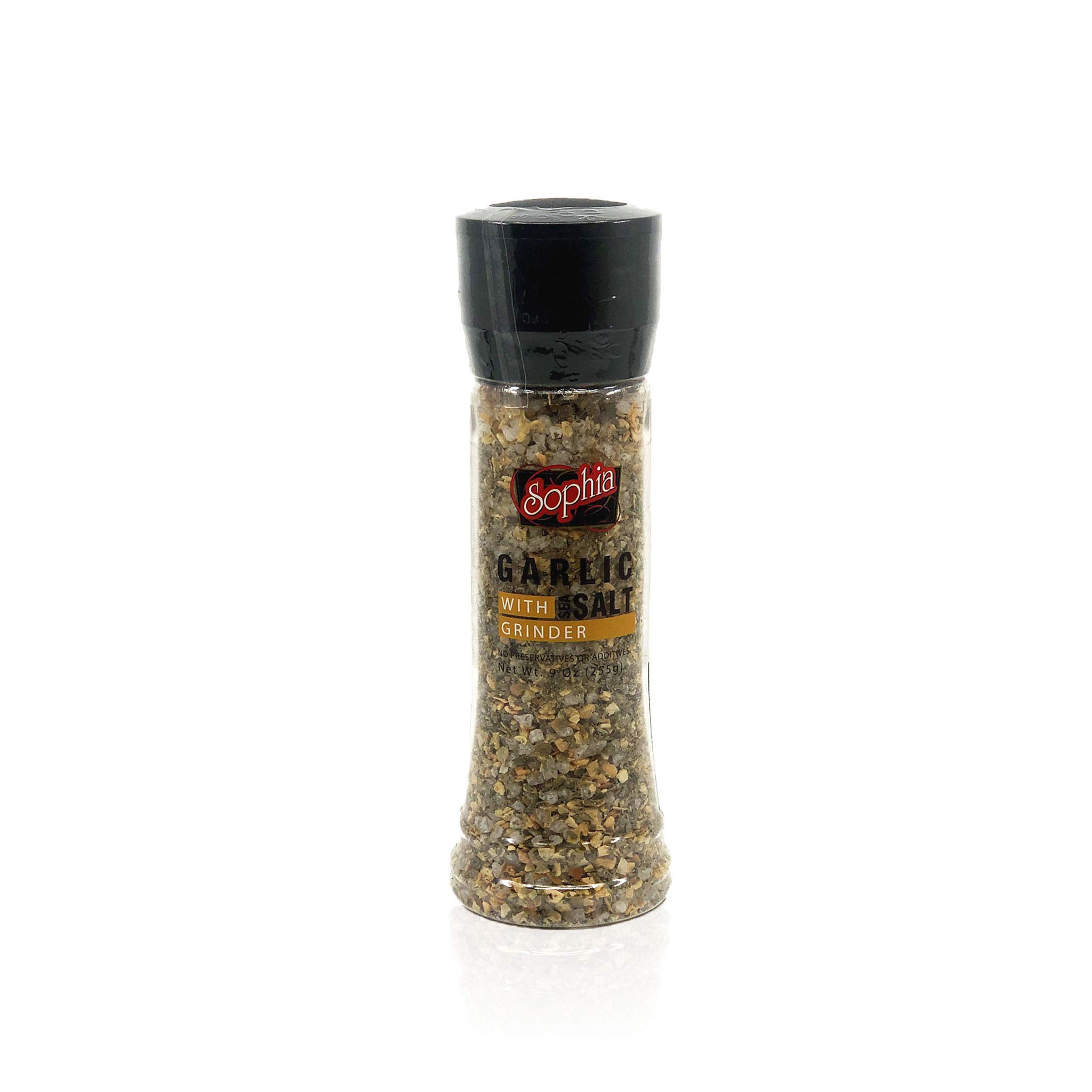 Sophia Grinder - Premium Garlic Salt Seasoning, 7.9oz (2-Pack) | All-Natural Spice Blend for Cooking, Grilling & Baking | Perfect for Pasta, Pizza, Meat & Vegetables