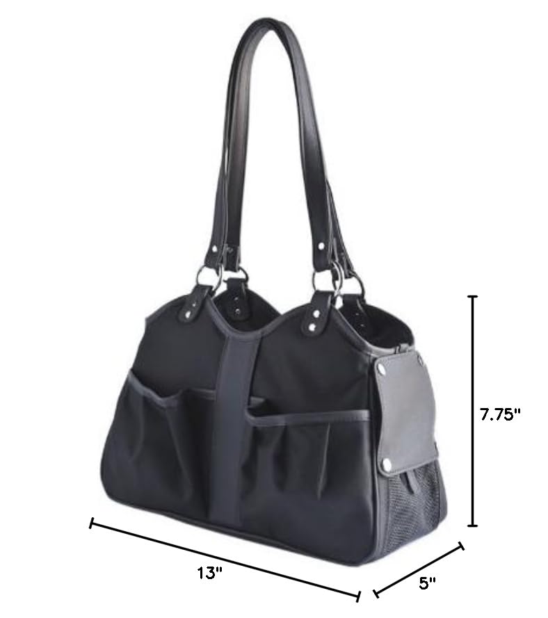 Metro Classic Dog Carrier - Black Sable Small Pet Travel Bag for Small Dogs | Perfect for Air Travel, Car Rides & Outdoor Adventures