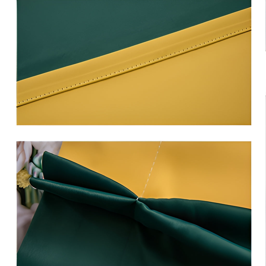 Raya Color Blocking Room Darkening Blackout Custom Curtains - Stylish Window Treatment for Bedroom, Living Room & Nursery - Blocks 99% of Light for Better Sleep