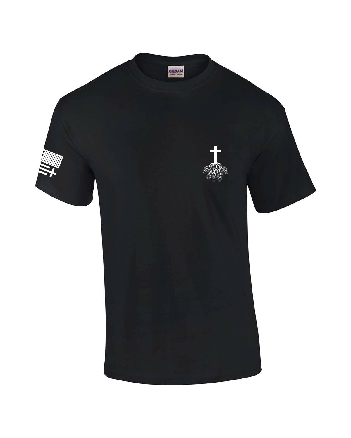 Men's Christian Bible Emergency Numbers Scripture Short Sleeve Graphic T-Shirt - Religious Apparel for Church, Worship & Daily Inspiration